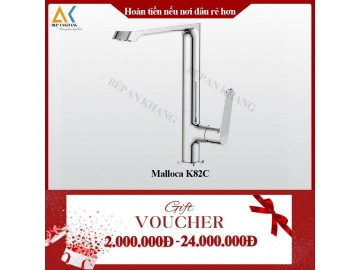 Vòi Rửa Chén 2 Nguồn Nóng Lạnh Malloca K82C - Mạ Chrome Tạo Bọt Và Chống Văn Nước